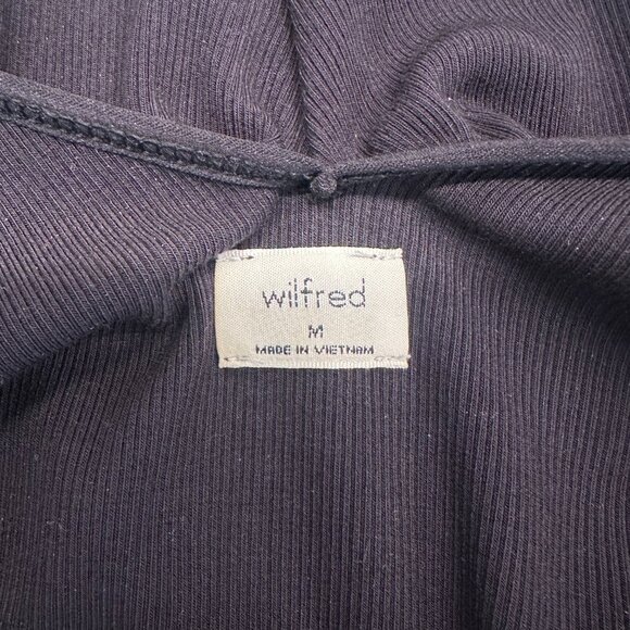 Black Aritzia Wilfred Ruffle Body Suit Size Medium - Picture 5 of 5